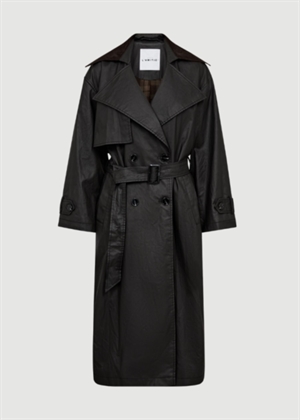Oily tech trench Sort HAUTE L'AMITIÈ